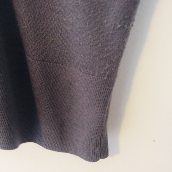 THEORY Grey Cardigan V-Neck Button Up Sweater - Picture 8 of 9